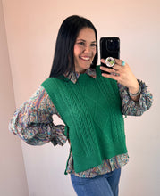 Load image into Gallery viewer, Cable Knit Sweater Vest **5 COLORS**