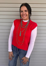 Load image into Gallery viewer, Cable Knit Sweater Vest **5 COLORS**