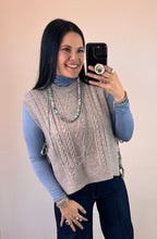 Load image into Gallery viewer, Cable Knit Sweater Vest **5 COLORS**