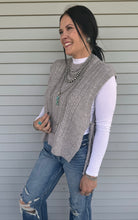 Load image into Gallery viewer, Cable Knit Sweater Vest **5 COLORS**