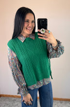 Load image into Gallery viewer, Cable Knit Sweater Vest **5 COLORS**