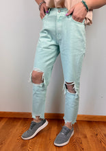 Load image into Gallery viewer, Seafoam Mom Fit KanCan Jeans