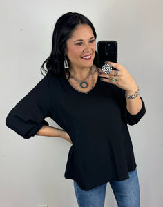 3/4 Sleeve Top **3 COLORS**