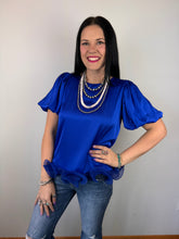 Load image into Gallery viewer, Satin Scrunchie Hemline Top **3 COLORS**
