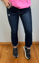Load image into Gallery viewer, High Rise Crop Flare Mica Jeans
