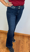 Load image into Gallery viewer, High Rise Double Button Flare KanCan Jeans *PETITE*
