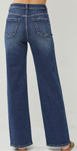 Load image into Gallery viewer, High Rise Distressed Wide Leg Risen Jeans

