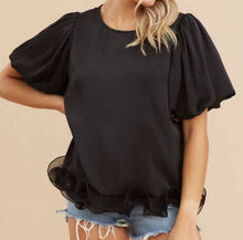 Load image into Gallery viewer, Satin Scrunchie Hemline Top **3 COLORS**
