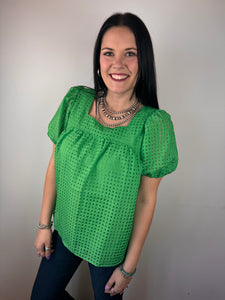 Checkered Texture Top **3 COLORS**