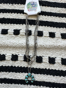 Squash Blossom Chain Layered Necklace