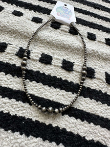 Clustered Polished Navajo Pearl Necklace