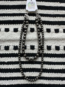 24'' 2-Strand Polished Navajo Pearl Necklace