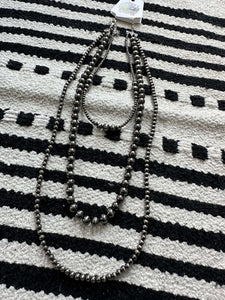 30'' 3-Strand Polished Navajo Pearl Necklace