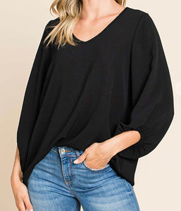 3/4 Sleeve Top **3 COLORS**