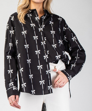 Load image into Gallery viewer, Bow Button Down Top **2 COLORS**