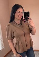 Load image into Gallery viewer, Knit Peplum Top **2 COLORS**
