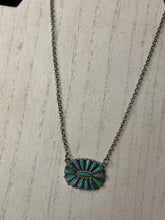 Load image into Gallery viewer, Turquoise Concho Necklace
