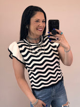 Load image into Gallery viewer, Wavy Striped Sweater Top **2 COLORS**
