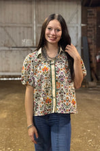 Load image into Gallery viewer, Diamond Floral Button Down Top **2 COLORS**
