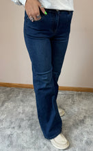Load image into Gallery viewer, Dark Wash Wide Leg Risen Jeans - PLUS

