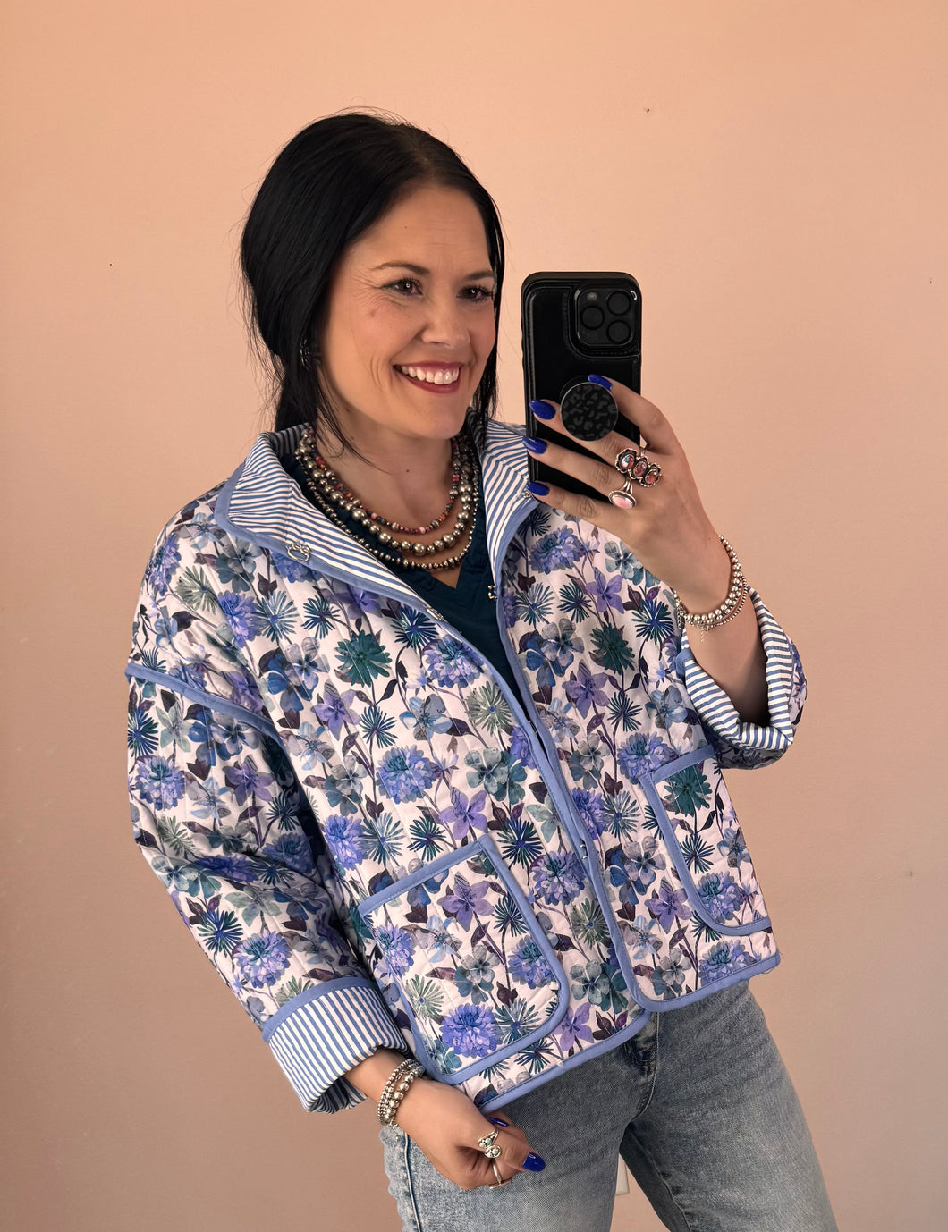 Floral Quilted Jacket **2 COLORS**