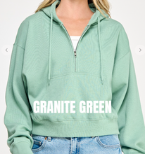 Load image into Gallery viewer, 1/4 Zip Hoodie **9 COLORS**
