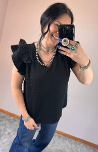 Jacquard Top **2 COLORS** - PLUS