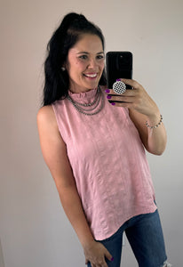 Blush Texture Tank Top