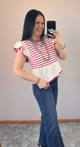 Striped Sweater Top **2 COLORS**