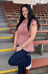 Dalmatin Print Top **2 COLORS**