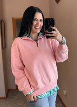 Load image into Gallery viewer, Acid Wash 1/4 Zip **2 COLORS** - PLUS
