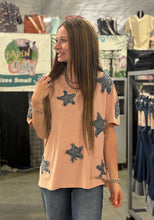 Load image into Gallery viewer, Dusty Pink Denim Star Top **PLUS**
