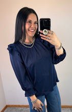 Load image into Gallery viewer, Satin 3/4 Sleeve Top **2 COLORS**
