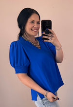 Load image into Gallery viewer, Frilled V Neck Top **5 COLORS**
