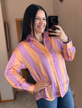 Load image into Gallery viewer, Striped Button Down Top **2 COLORS**
