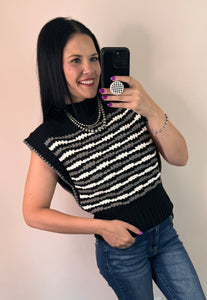 Mock Neck Sweater Vest **2 COLORS**