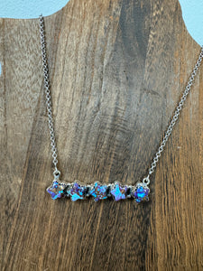 5 Star Stone Necklace **2 COLORS** 18”