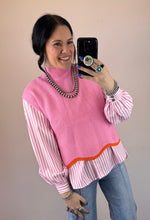 Load image into Gallery viewer, Scallop Trim Sweater Vest **2 COLORS** - PLUS
