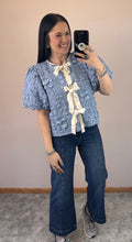 Load image into Gallery viewer, Textured Tie Front Top **4 COLORS**
