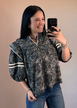 Load image into Gallery viewer, Printed Balloon Sleeve Top **2 COLORS**
