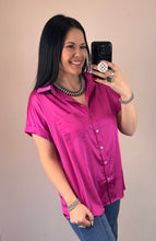 Load image into Gallery viewer, Satin Button Down Top **2 COLORS** - PLUS
