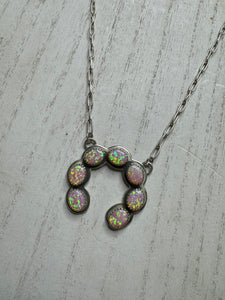 Pink Opal Squash Necklace