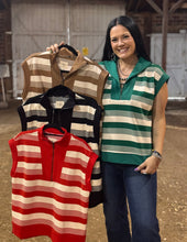 Load image into Gallery viewer, Striped Pullover Vest **4 COLORS**
