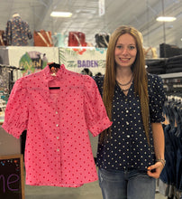 Load image into Gallery viewer, Polka Dot Detail Top **2 COLORS**

