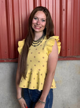 Load image into Gallery viewer, Polka Dot Knit Peplum Top

