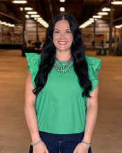 Load image into Gallery viewer, Ruffle Shoulder Detail Top **PLUS**

