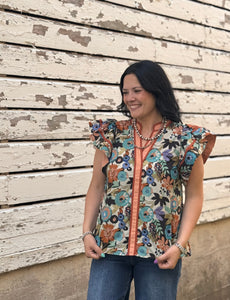Floral Top **2 COLORS**