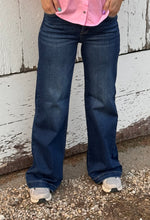 Load image into Gallery viewer, Adjustable Waist Wide Leg Risen Jeans
