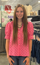 Load image into Gallery viewer, Polka Dot Detail Top **2 COLORS**
