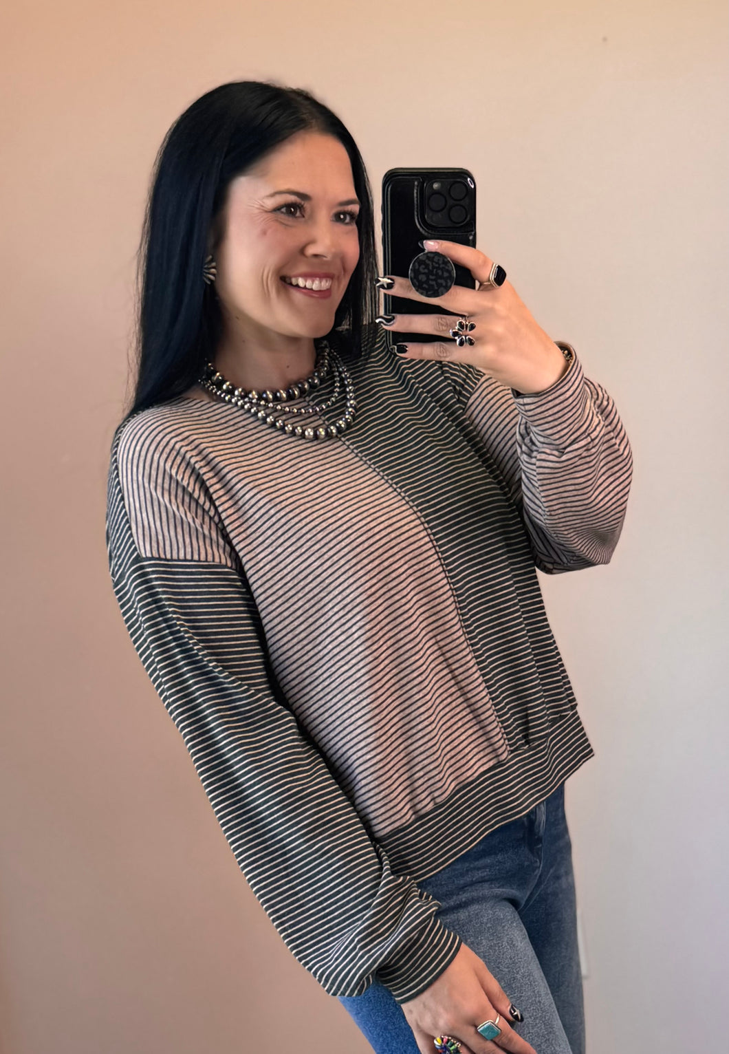 Striped Colorblock Top